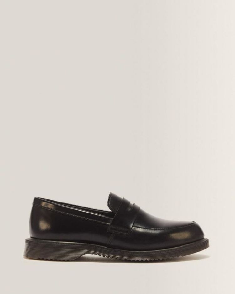 Temara Polished Smooth Leather BLACK
