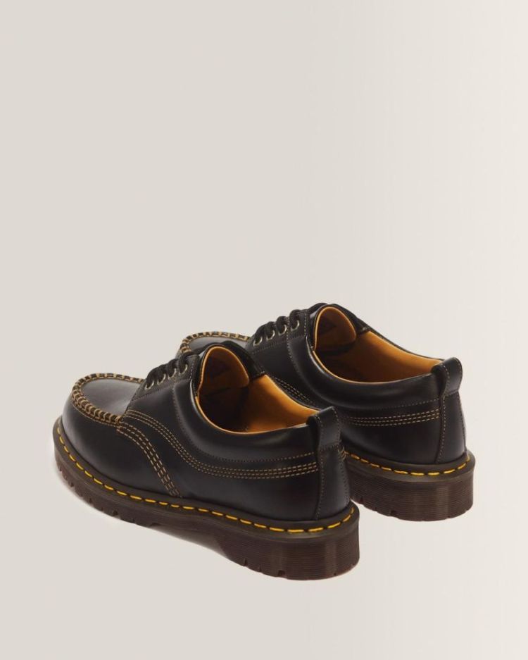 Lowell Leather Moc Toe Shoes BLACK