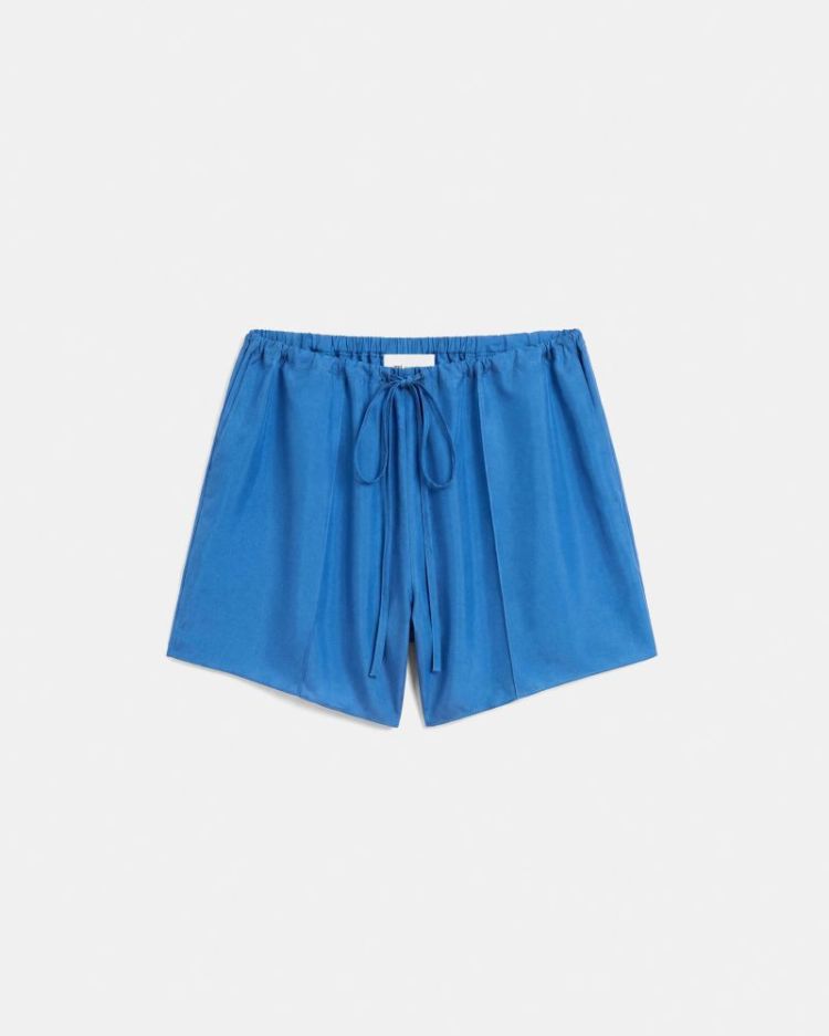 MINI SHORTS ELASTICATED AT BAC A402 COBALT BLU