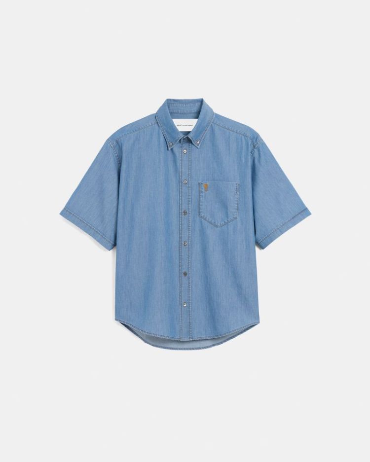 QUOTA - BOXY SHORT SLEEVE SHIR A403 AVIO BLUE