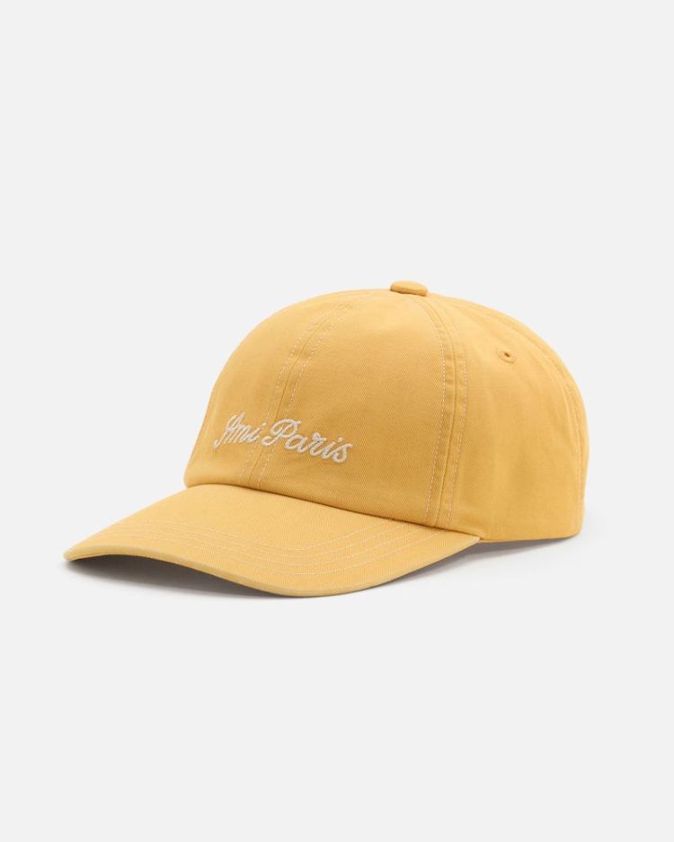 AMI PARIS EMBROIDERY CAP A622 OCHRE WASH